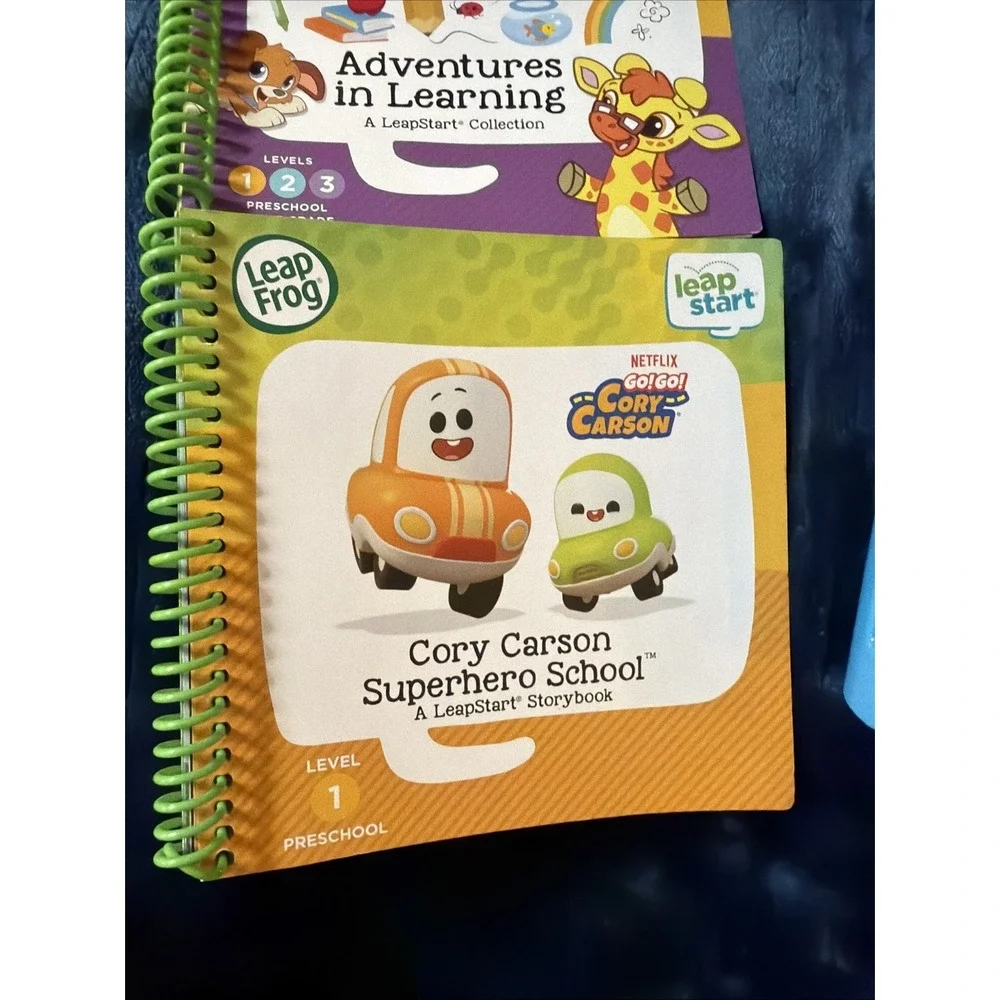 Leap Start Learning System With 4 Books Lot Works Preschool Fort Duck Carson ABC